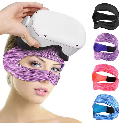 VR Eye Mask Cover For Oculus Quest 2 Accessories Breathable Sweat Band Virtual Reality Headsets For 