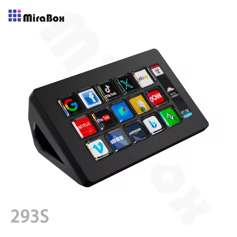 Mirabox 293S Stream Deck 15 LCD Keys Button Live Console Mini Keypad StreamDeck Deck Dock MacroPad S
