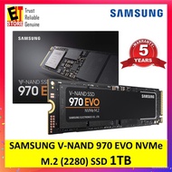 geLh SAMSUNG V-NAND 970 EVO NVMe M.2 (2280) SSD 1TB (MZ-V7E1T0BW) Internal SSD