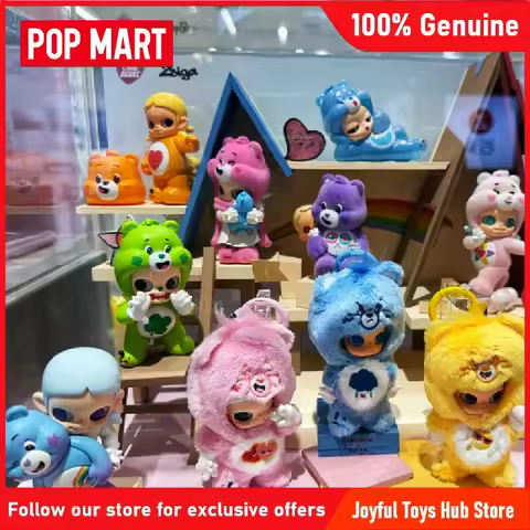 Original POPMART Care Bears × Zsiga Series Figurine Blind Box Kawaii Popmart Anime Characters Myster