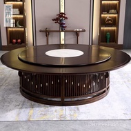 Hotel Electric Dining Table Chair 2.8m Solid Woodman Hotel New Chinese Style Rice C7CZ