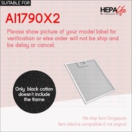 Brandt AI1790X2 Compatible Cooker Hood Carbon Charcoal & Replacement Grease Filter - Hepalife