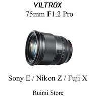 Viltrox 75mm f1.2 Pro AutoFocus Large Aperture Lens For Fujifilm X mount Sony E Mount Nikon Z Mount Cameras