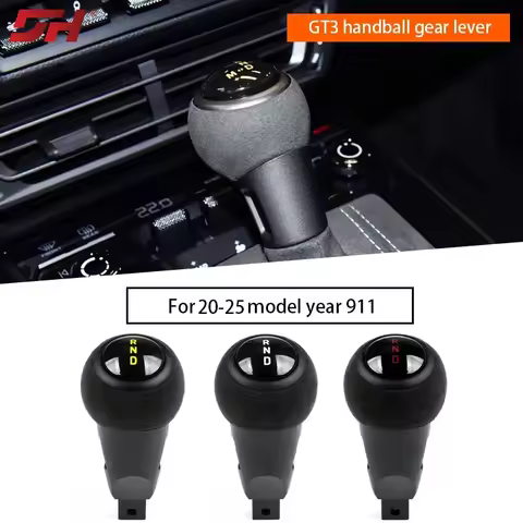 Car Central Control Handball Gear Handle for Porsche 911 992 GT3 2019-UP