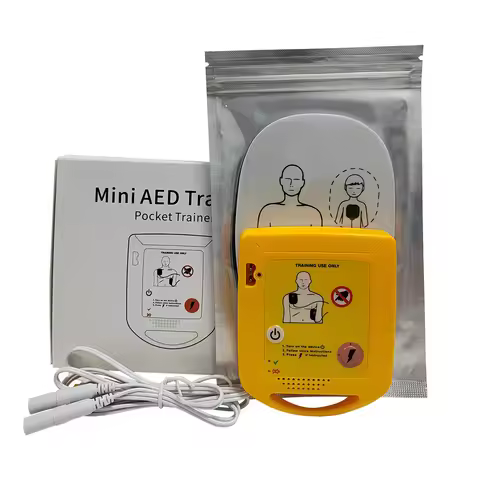 1 Set Mini AED Trainer XTF-D009 Teaching Training Device For Cardiopulmonary Resuscitation Single La