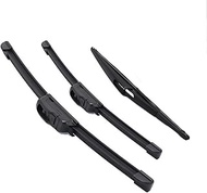 Front Wiper Blades for Nissan Qashqai J11 2013-2020, 26"/16"/12" Front And Rear Windshield Wipers Blades