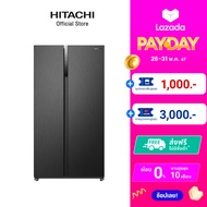 New! Hitachi ฮิตาชิ ตู้เย็น Side by Side 18.5 คิว Inverter รุ่น HRSN9552DDXTH สี Dark Inox