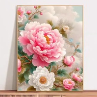 Peony Rich Flower Cross stitch set   Cross stitch kit  Cross stitch pattern Full Embroidery diy Hand Embroidery Set 2024 New Style