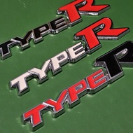 Alloy METAL type-R Emblem Logo sticker HONDA TYPE R