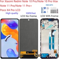 For Xiaomi Redmi Note 10 Pro/Redmi Note 10 Pro Max/Redmi Note 11 Pro/Redmi Note 11 Pro+/Poco X4 Pro LCD Display Touch Screen Digitizer Assembly Display Replacement Parts