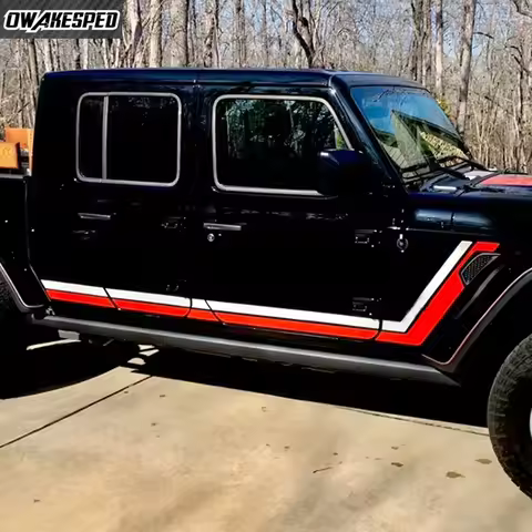 Decal Scrambler Retro Sticker Vinyl Door Style Compatible with Gladiator jt 2019 - 2020
