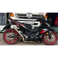 Rs150 V1&V2 Cover Set Custom Hitam Kilat