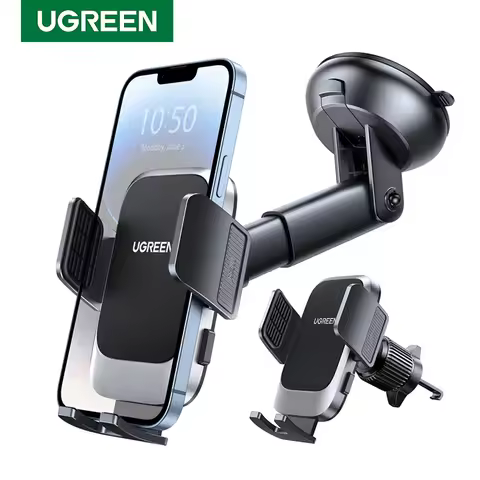 【New-in Sale】UGREEN Car Phone Stand Air Vent & Gravity Dashboard 3 in 1 Car Phone Holder For iPhone 