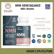 iHealth GENE Balance NMN Replenish Formula NAD+ Booster Contains 3375mg 99.8% Grade 1（Made in USA)