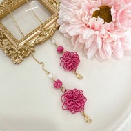 日本水引繩立體菊口罩鍊