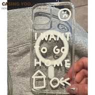 English Letters Compatible for iphone Case 17 16 15 14 13 12 11 Pro Promax Xs Xr X 7p 8p 6 Xsmax Mag