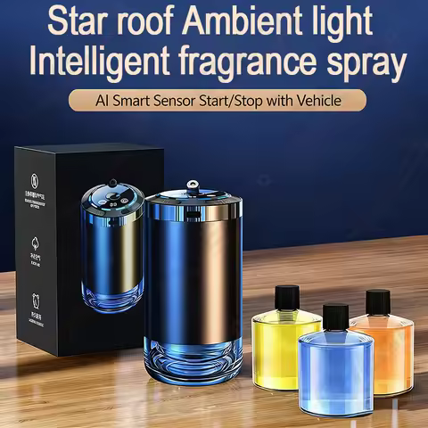 Car Perfume Gadget Smart 5-Mode Car Air Fresheners & Aromatherapy with Starry Sky Canopy for MB/VW/O