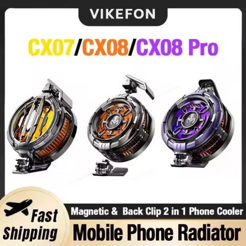 Universal 2 IN 1 Phone Cooler Semiconductor Cooling Magnetic Back Clip CX08 CX07 Fan Freeze Radiator