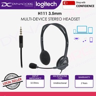 【LOCAL STOCK】Logitech H111 Basic Stereo Headset 981-000588