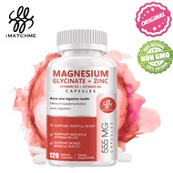 iMATCHME Magnesium Glycinate + Zinc Vitamin D3 B6 Heart Healthy Bone and Digestion Mineral Support N