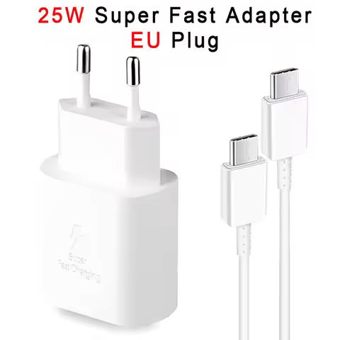 For Samsung 25W Super Fast PD Charger Wall Adapter Type-C Cable For Galaxy S25 S24 S23 UItra A52 A72