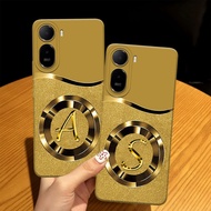 (FA-01) RED A7 PRO - poco C81 4G Softcase Procamera Silicon Case gold letter motif Silicon - Cassing