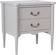 Design House Oxford End Table with Drawers, Gray, 25.5 in H x 23.6 in W x 19.7 in D, 228346-GR