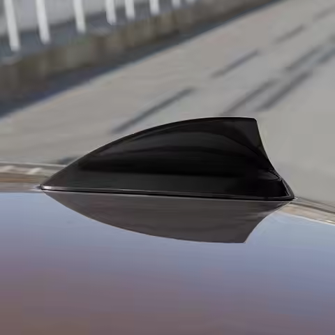 Bright Black Car Interior Roof Shark Fin Antenna Aerials Cover Trim ABS Accessories For BMW 2 3 4 5
