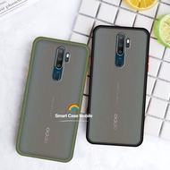 Case OPPO A5 2020 / A9 2020 เคสกันกระแทก ปุ่มสีผิดด้าน ขอบนิ่มหลังแข็ง เคส Oppo A5 2020