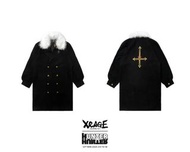 X-RAGE Hunter x Hunter 黑色毛領外套 蜘蛛 旅團 團長 大嬲 M size