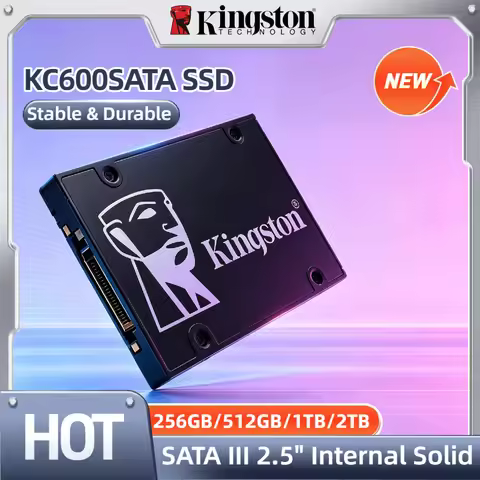 Kingston KC600 SSD 1TB 2TB 512GB 256GB SATA3 2.5 Inch Internal Solid State Drive Pro Unit for Deskto