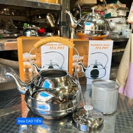 Stainless Steel Teapot With Tea Filter - Can Use Induction Hob