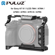 PULUZ Aluminum Alloy Camera Cage Stabilizer Rig for Sony A7 IV / ILCE-7M4 / A7M4 / A7M3/ A7R3 / A7R 
