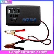 [DOOL]Car 200W Converter Power Inverter DC 12V/24V To DC 220V Invertor Ports Adapter