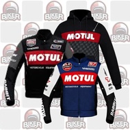 Jaket Motor Rabbit And Wheels X Motul - Motul Red Factory - Motul Blue Fragment - Motul Evoline Bike