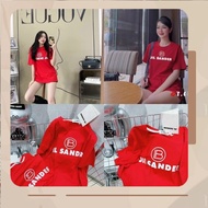 A891 WOMEN'S T-SHIRT REDshort sleeve JIL SANDER