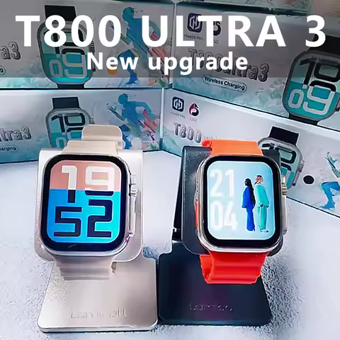 New T800 Ultra 3 Smart Watch Men Women Series 8 1.99" AMOLED Screen Heart Rate Sport Waterproof IWO 