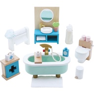 [sgstock] Le Toy Van - Daisylane Bathroom Premium Wooden Toys Dolls House Accessories |Playset For Doll House | Girls Do