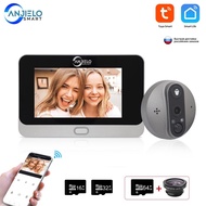 1080P Wifi Wireless Video Door bell Camera Tuya Smart Home Apartment Wifi Visual Peephole Door Bell 