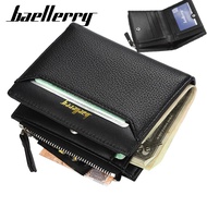 Baellerry New Men 'S กระเป๋าสตางค์หนังธุรกิจ Bifold สั้นกระเป๋ามีกระเป๋าใส่เหรียญกระเป๋าบัตรเครดิตผู้ถือบัตรกระเป๋าสำหรับชาย