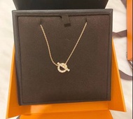 Hermes 小Q玫瑰金頸鏈