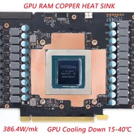 UPSIREN GPU RAM ทองแดงระบายความร้อนสำหรับหม้อน้ำหน่วยความจำ Miner RTX 3060 3070 3080 3090 5600 5700 GPU 15-40องศาแผ่นความร้อน