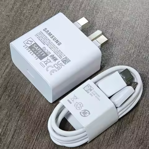 For Samsung A17 A56 A36 A26 A16 A55 A35 25W UK Plug Charger Super Fast Charge Adapter T2510 For Gala