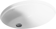 KOHLER K-2210-G-0 Caxton Undercounter Bathroom Sink, White