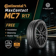 Continental MaxContact MC7 R17 205/40 215/50 215/55 225/45 225/50 225/55 245/45 (with installation)