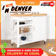 [HOT SALES] DENVER KITCHEN CART Island Table/Home Kitchen Tools Trolley