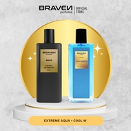 BRAVEN Minyak Wangi Lelaki Perfume For Man Perfum Parfum Combo Buy 2 [Extreme Aqua + Cool W]