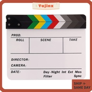 YUJINX Clapperboard, Photography Prop Colorful Director Film Clapboard, Useful Large Panel Decoratio