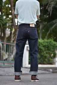 Gupe 18Oz สิงห์&พยัคฆ์ กระบอกตรงริมแดง ผ้าซามูไร ยีนส์ลิขสิทธิ์ไทยแท้