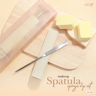 AA-265 Ashley Makeup Spatula + Sponge 2P Set
